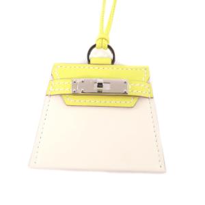 未使用品★HERMES エルメス モンプティケリー GM ライム クレ スイフト ゴールド金具 ネックレス 箱・保存袋付き フランス製 レディース