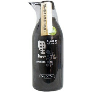 黒ばら本舗 黒染 ヘアシャンプー 500mL[4901508972744-k] 自然染髪 椿油 ログウット サンショウエキス  白髪 ツヤ 潤いノンシリコン