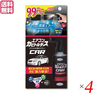 【ポイント倍々！最大+7%】エアコン クリーナー スプレー エアコンカビトルデス車用 80mL 4本セット 送料無料