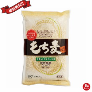 もち麦 国産 ごはん 創健社 もち麦（米粒麦） 630g 6個セット