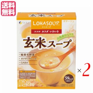 【200円OFFクーポン配布中！】インスタントスープ 粉末スープ カップスープ ロハスープ LOHASOUP 玄米スープ 12杯分 2セットファイン