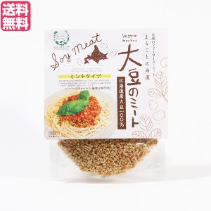 【ポイント倍々！最大+7%】大豆ミート 国産 ミンチ 北海道産大豆のミート 100g 送料無料