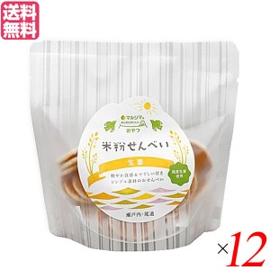 せんべい 米粉 国産 米粉せんべい 生姜 63g 12袋セット 送料無料