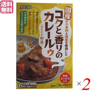 カレー レトルト カレールー ムソー コクと香りのカレールゥ･まろやか中辛 80g×2【2箱】 送料無料