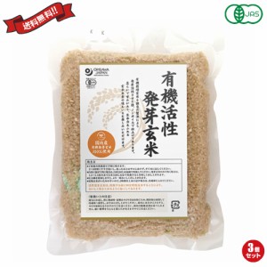 発芽玄米 玄米 国産 オーサワ 国内産有機活性発芽玄米 500g 3個セット