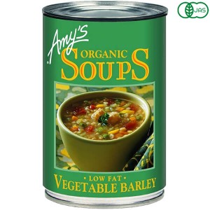 【ポイント倍々！最大+7%】缶詰 スープ 野菜スープ エイミーズ Amy's 有機ベジタブルバーリースープ 400g
