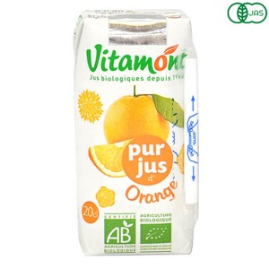 ヴィタモント 有機フルーツジュース 200ml 全６種 ジュース ストレート 紙パック