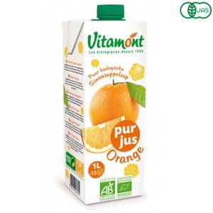 ヴィタモント 有機オレンジジュース 1L ジュース ストレート 紙パック