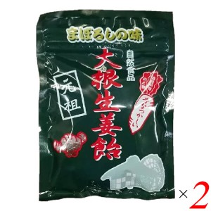 【ポイント倍々！最大+7%】鈴木哲商店 大根生姜のど飴 80g 2個セット 水飴
