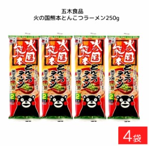 五木食品 火の国熊本とんこつラーメン 250g×4袋