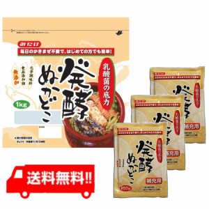 【送料無料】みたけ 発酵ぬかどこセット（１kg×1+補充用250g×3）