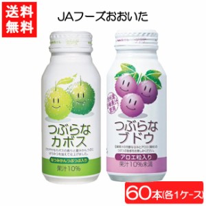 送料無料 JAフーズおおいた つぶらなカボス×30本（1ケース）＋つぶらなブドウ×30本（1ケース）