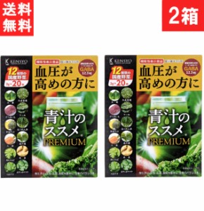 送料無料 健翔 青汁のススメPREMIUM 20包×2個 国産 九州産 美味しい 美味 大麦若葉 ケール 明日葉 契約農家 栄養 無農薬 温暖 マイルド 