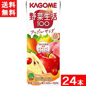 カゴメ 野菜生活100 アップルサラダ 200ml 24本 1ケース 送料無料