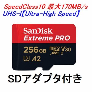 SanDisk microSDXCカード 256GB Extreme PRO A2/UHSスピードクラス3 SDSQXCZ-256G-GN6MA ネコポス送料無料