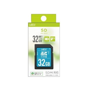 LAZOS SDカード SDHC 32GB クラス10 UHS-1 L-B32SDH10-U1 ネコポス可能