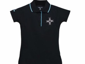 レディース ポロシャツ Mサイズ 黒 ゴルフウェア 夏にお勧めサラッとクール/消臭/速乾 ネコポス送料無料