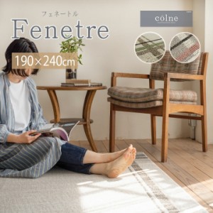 Fenetre フェネートル ラグ[sn] Lサイズ(約3畳):190×240cm カーペット 日本製 3畳 防ダニ 洗濯 洗える 丸洗い 清潔 床暖房 ホットカーペ