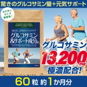 グルコサミン コンドロイチン サプリ サプリメント 約１ヶ月分 13200mg 筋骨草 ヒアルロン酸 コラーゲン 送料無料