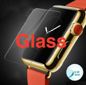 【Apple Watch ガラス フィルム】アップルウォッチ 強化ガラスフィルム 硬度9H 38mm 42mm 超極薄0.2mm GLASS Film 速達便ネコポス送料無