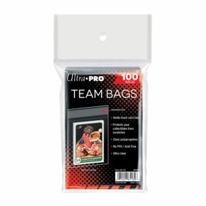 ウルトラプロ(Ultra Pro) チームバッグ シール付クリアパック 100枚入り #81130 | Team Bags Resealable Sleeves