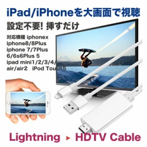 最新版 iOS 14.対応　iPhone/iPad/iPod to HDMI変換ケーブル Lightning HDMI iPhone iPad 対応　ミラーリング ライトニングケーブル 操作