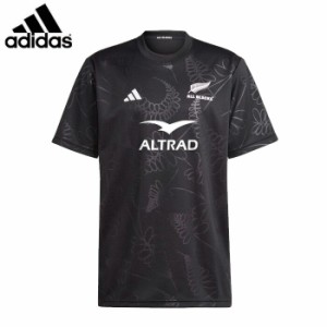 adidas/アディダス ラグビー トップス [dcf17-hz9778 オールブラックスラグビーサポーターズ半袖Tシャツ] Tシャツ_オールブラックス 