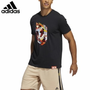 adidas/アディダス バスケットボール トップス [25868-gh6718 デイムアブストラクション半袖Tシャツ] 半袖_Ｔシャツ_NBA_ダミアンリラー