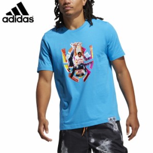 adidas/アディダス バスケットボール トップス [25870-gn9002 DONABSTRACT半袖Tシャツ] 半袖_Ｔシャツ_NBA_/2021SS 【ネコポス対応】