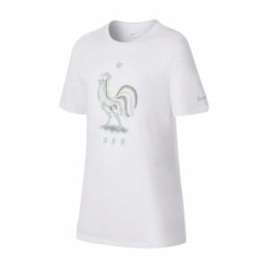 NIKE/ナイキ サッカー トップス [908346-100 FFF_Y_EVERG_CREST_S/S_Tシャツ] 子供サイズ_半袖Ｔシャツ_フランス代表/2018SS 【ネコポス