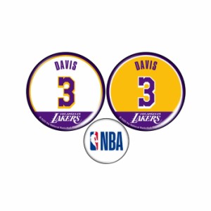 ジャスティス バスケットボール アクセサリー [nba34568 カンバッジ3個セット] 缶バッジ_NBA_バッジ_ロサンゼルスレイカーズ_アンソニー