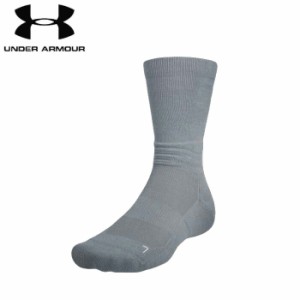 under_armour/アンダーアーマー バスケットボール アクセサリー [1355457-035 ネクストレベルクルーソックス] 靴下_ソックス_部活 【ネコ