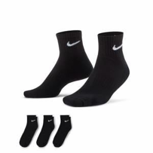 NIKE/ナイキ バスケットボール ソックス [sx7667-010 エブリデイクッションドソックス(3足)] バッソク_靴下_ソックス/2023FW 【ネコポス