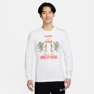 NIKE/ナイキ バスケットボール トップス [fq4909-100 レブロンロングスリーブTシャツ] Ｔシャツ_部活_練習着_レブロン_ロンT_長袖/2024SS