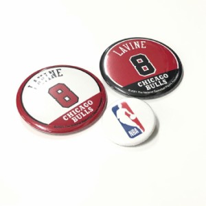 ジャスティス バスケットボール アクセサリー [nba35348 カンバッジ3個セット] 缶バッジ_NBA_バッジ_シカゴブルズ ZachLavine_ザック・ラ