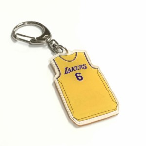 ジャスティス バスケットボール アクセサリー [nba35353 ユニフォーム型アクリルキーホルダー] NBA_キーホルダー_ロサンゼルスレイカーズ