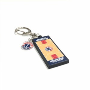 ジャスティス バスケットボール アクセサリー [nba35545 コート柄ラバーキーホルダー(チャーム付)] NBA_キーホルダー_ワシントンウィザー