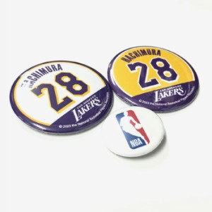 ジャスティス バスケットボール アクセサリー [nba53309 カンバッジ3個セット] 缶バッジ_NBA_バッジ_ロサンゼルスレイカーズ_八村塁選手 