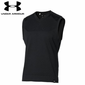 under_armour/アンダーアーマー ゴルフ トップス [1369334-001 インテリニットセーターベスト] ベスト_防寒_保温_速乾_ゴルフウェア【ネ