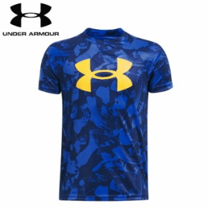 under_armour/アンダーアーマー トレーニング  [1363278-406 テックビッグロゴプリントショートスリーブ] ジュニア_ジャージ_キッズ_Tシ