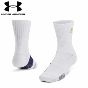 under_armour/アンダーアーマー バスケットボール アクセサリー [1376231-100 カリーアーマードライプレーメーカーミッドクルーソックス]