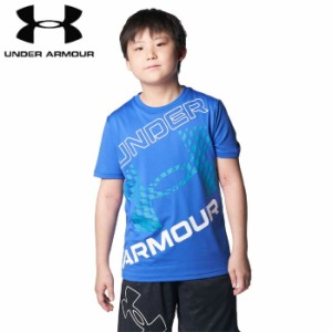 under_armour/アンダーアーマー トレーニング トップス [1384684-400 UAテックスーパービッグロゴショートスリーブTシャツ] ジュニア_半