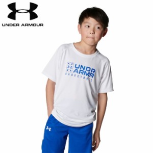 under_armour/アンダーアーマー バスケットボール トップス [1384729-100 UAテックロゴ ショートスリーブTシャツ] Tシャツ_半袖_ジュニア