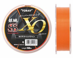 東レ 銀鱗スーパーストロング エックス・オー 150m セミサスペンド エクストラマットオレンジ ナイロン 海 磯 道糸 TORAY