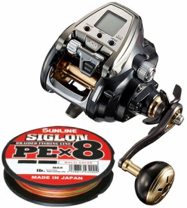  ダイワ（daiwa）19 シーボーグ 500JP パワーモデル PEライン5号400mセット！(サンライン シグロンPE X8) 電動リールに糸を巻いてお届け