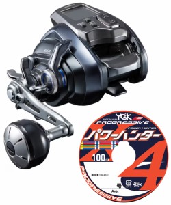 シマノ 23 フォースマスター 601 左巻き PEライン3号200mセット(YGKよつあみ パワーハンター プログレッシブ) shimano 電動リールに糸を