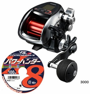 シマノ(shimano) プレイズ ３０００［PLAYS 3000］ＰＥライン６号３００ｍ(よつあみパワーハンター プログレッシブ)セット！ 電動リール