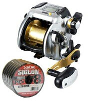 シマノ（shimano） プレミオ (PLEMIO) ３０００ ＰＥライン４号４００ｍ(サンライン シグロン PE X8)セット！ 電動リールに糸を巻いてお