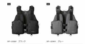 シマノ VF-036V デタッチャブルゲームベスト ブラック/グレー shimano
