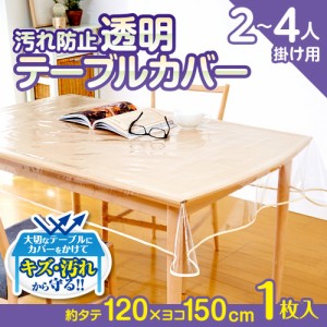 アイメディア 汚れ防止透明テーブルカバー 2〜4人掛け用 120×150 1008582